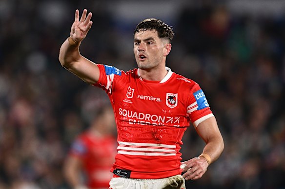 Dragon Kyle Flanagan is set to partner Daniel Atkinson in the halves for the opening of the 2026 NRL season.