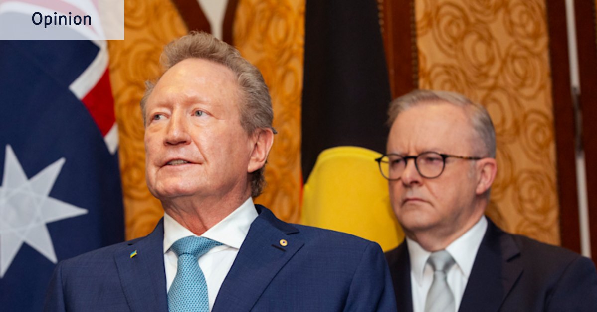 What billionaire Andrew Forrest wrote to the PM