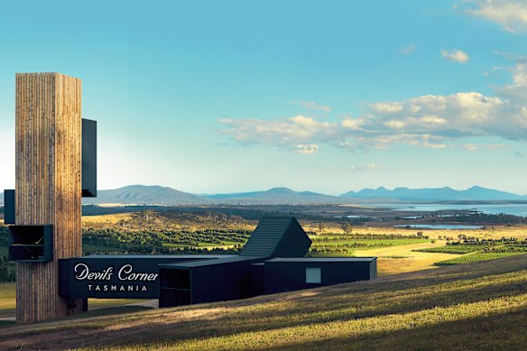 Devil’s Corner Winery and its lookout tower.
