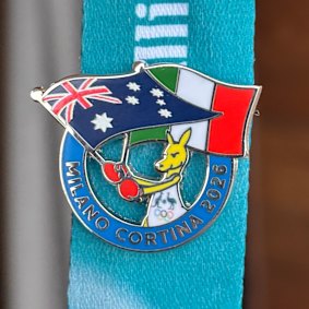 This Australian pin is in hot demand in Livigno. Herald reporters have been scammed at least twice for it.