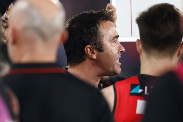 Essendon coach Brad Scott was disappointed with his side’s first quarter, but liked the second-half response.