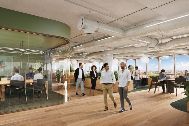 Central Place workspaces will be more akin to lounges so workers feel more comfortable collaborating.