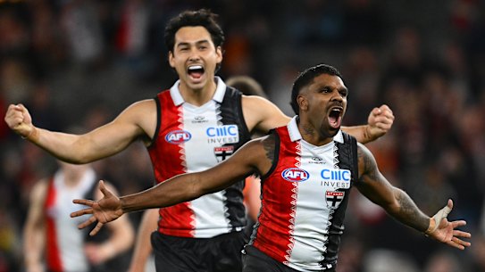Liam Ryan had a day out for the Saints, following last week’s bag of five goals with another six on Sunday against GWS.