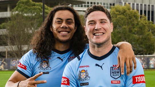 Jarome Luai and Mitchell Moses won an Origin series in 2024 as the NSW halves pairing.