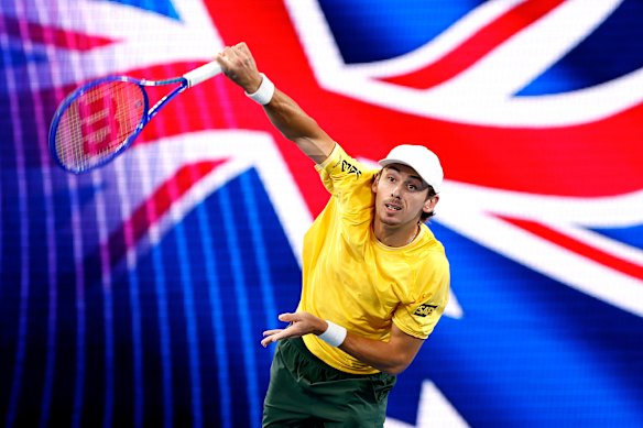 Alex de Minaur of team Australia.