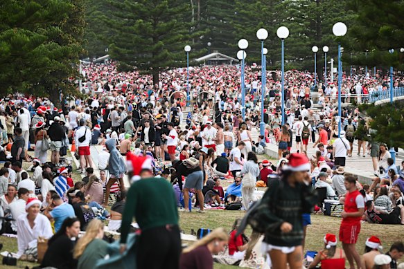 The crowd was large but mostly well-behaved, according to Randwick Council.