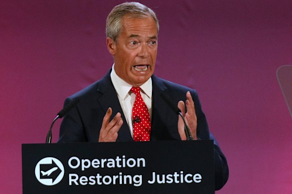 British Reform party leader Nigel Farage has vowed to “make Britain great again”.