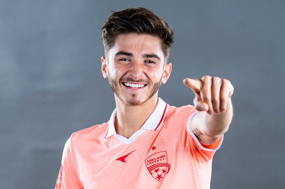 Former Adelaide United player Joshua Cavallo. 