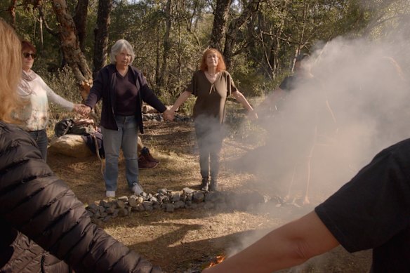 Molly Colleano O’Donnell at a smoking ceremony in Narrabri.