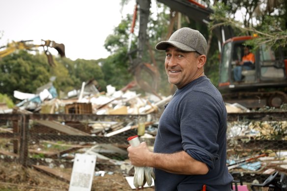 Jamie Durie at his farm in Bangalow, on which he is building a  3D-printed concrete home.