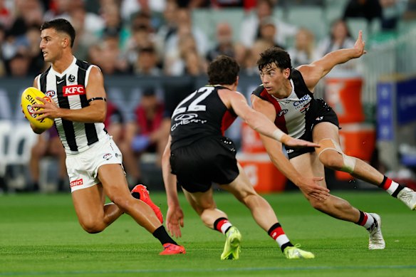 Nick Daicos in action.
