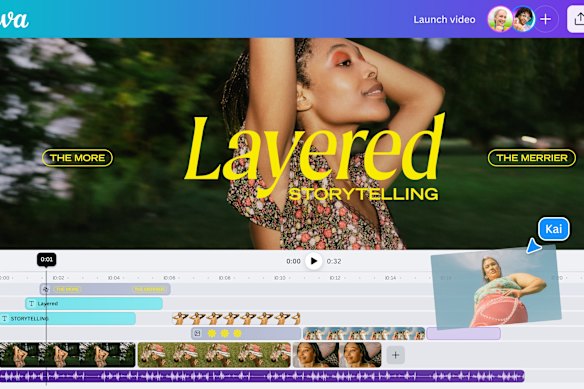 Canva’s Video 2.0 product in action.