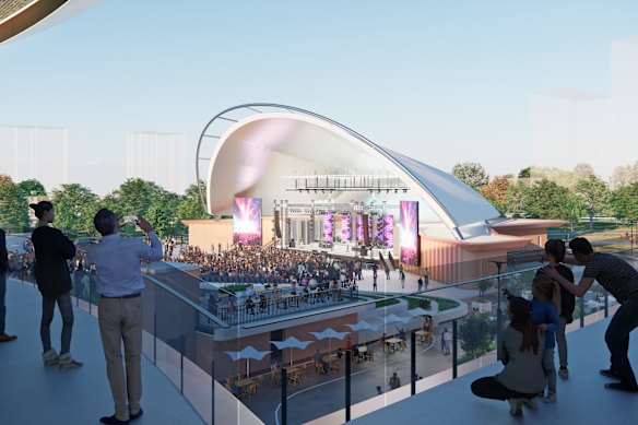An amphitheatre is part of the state government’s plans.
