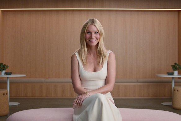 Paltrow in the Netflix series about her wellness brand, <i>Sex, Love & Goop</i>.