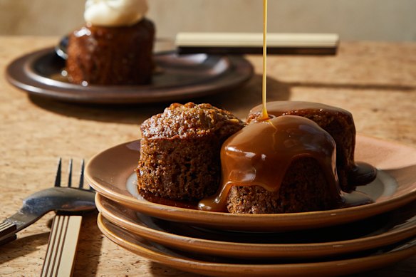Sticky date pudding with rich caramel sauce is a perfect treat for those avoiding gluten.