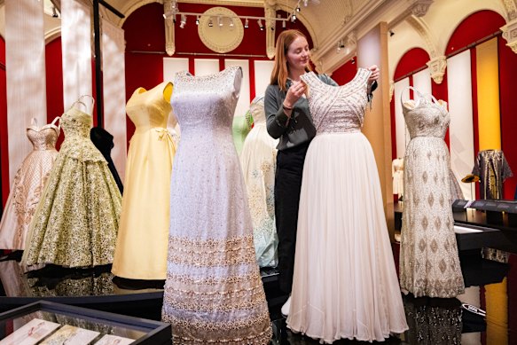 The huge collection of dresses, gowns, hats and other accessories documents nine decades of the late Queen’s life.