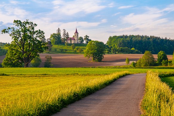 The Luznice Valley Trail sits at the edge of Bohemia.