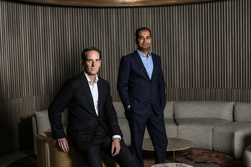 Capitaland’s Angelo Scasserra and Rahaul Bharara.