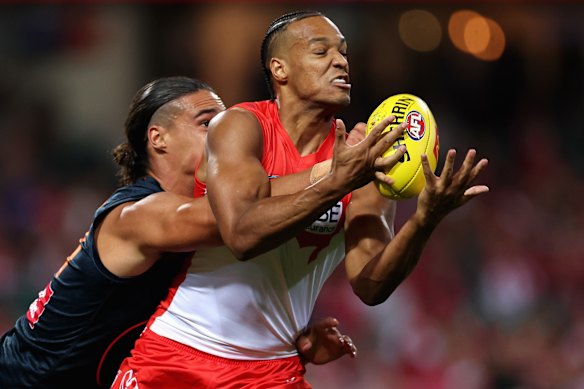 Joel Amartey has been hitting the scoreboard for the Swans.