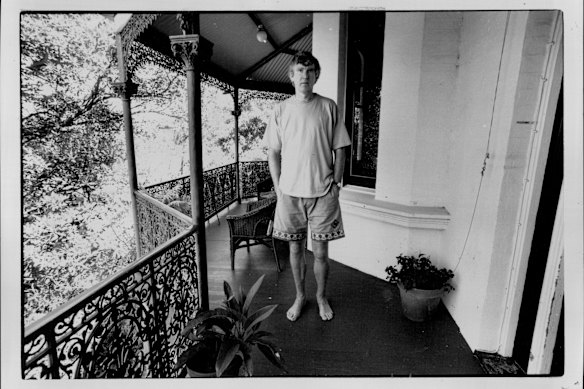 David Williamson at his then-home in Birchgrove in 1993.
