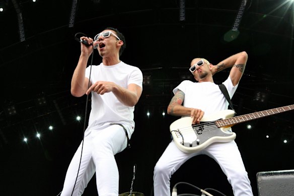  Yeomans and Ely at the Big Day Out, 2008.