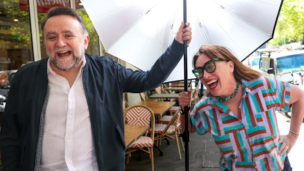  Filmmaker Robert Connolly with novelist Nikki Gemmell.