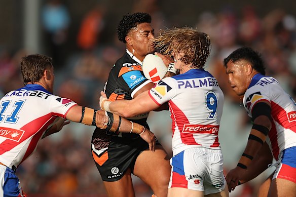 The Tigers and Knights met twice within four weeks in 2025. It won’t happen again in the 2026 draw.