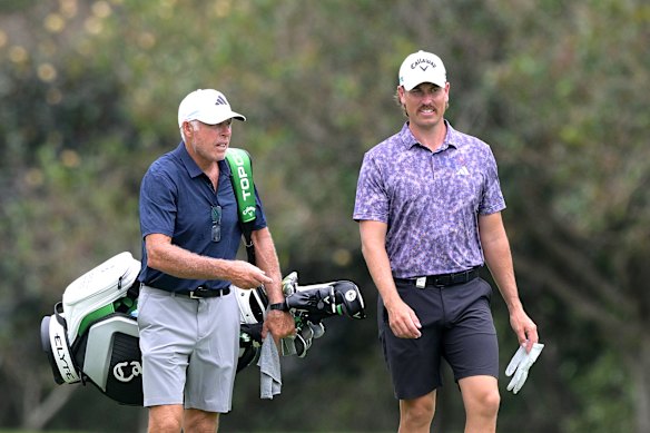 Steve Williams and Anthony Quayle at Royal Queensland on Thursday.