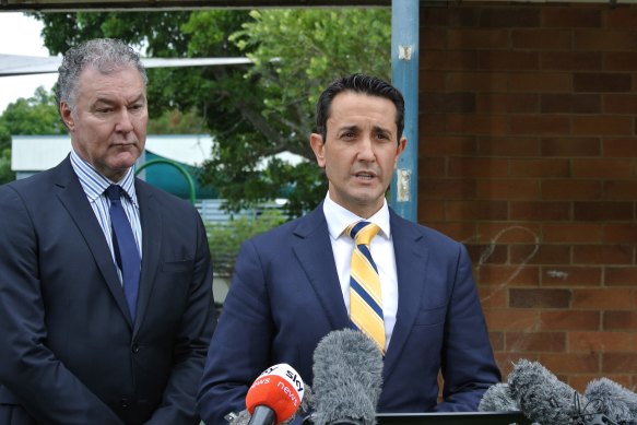 David Crisafulli and Education Minister John-Paul Langbroek made the announcement at Sunnybank State School in Brisbane’s south.