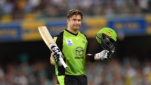 Shane Watson is in the running for the Sydney Thunder coaching role.