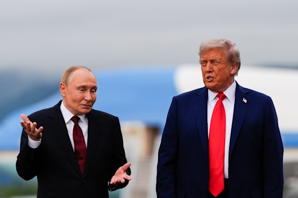 US President Donald Trump and Russia’s President Vladimir Putin met in Alaska in August.