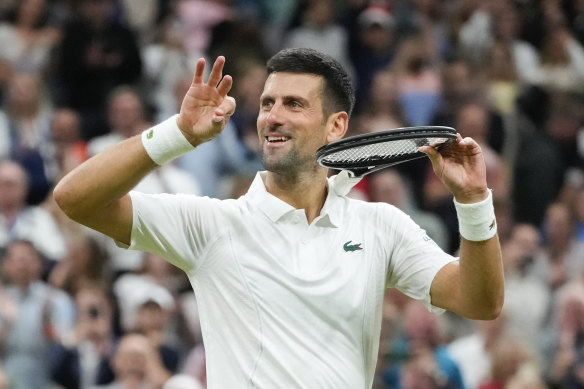 Djokovic was relieved to get the win over Popyrin.