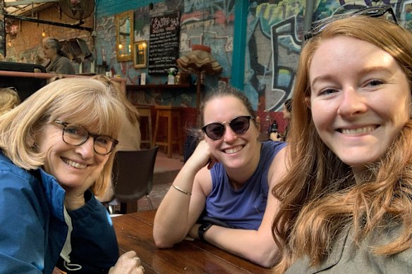 Melbourne’s Erin Doyle (middle), in her mid-30s, has been stashing away an extra $250 in superannuation in voluntary superannuation contributions for years.