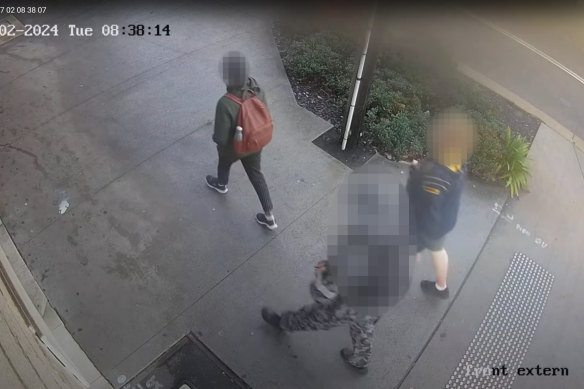 CCTV captures an representation  of a idiosyncratic   matching the statement  of the alleged attacker connected  Tuesday morning.