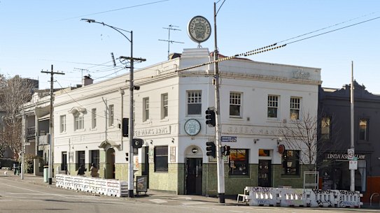 The Green Man Arms, formerly Percy’s Bar at 422 Lygon Street Carlton.