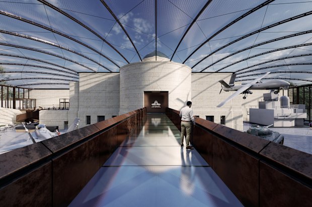 An artist's impression of the expanded Australian War Memorial. 