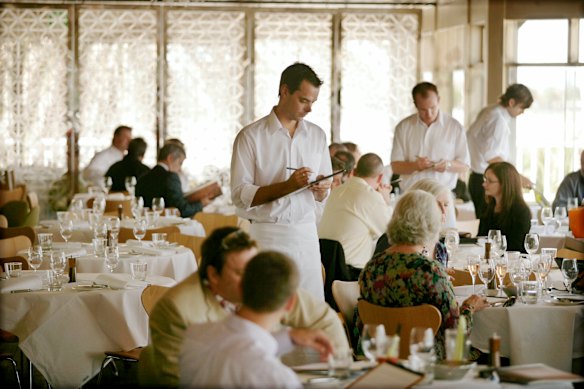 Inside the Stokehouse dining room in 2009.