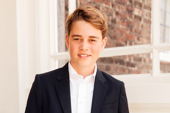 Prince George in his 13th birthday portrait.