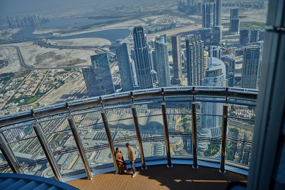  the view from the Burj Khalifa.