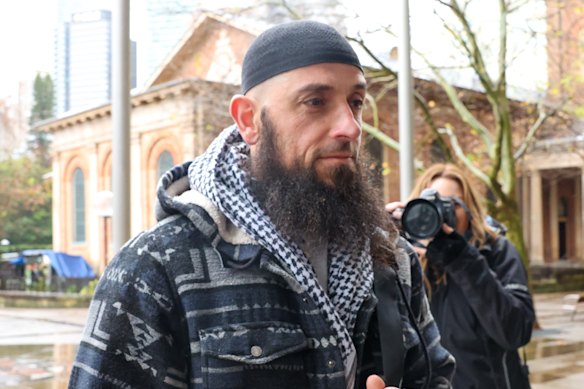 Wissam Haddad arriving at Federal Court on Tuesday.