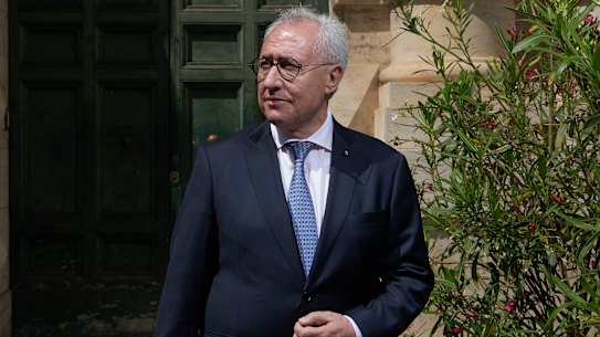 Italian Senator Francesco Giacobbe, from Sydney, in his office in Rome this week 