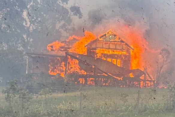 John Drysdale’s home was consumed by the Longwood blaze. 