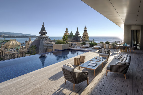 Relax by the private pool.