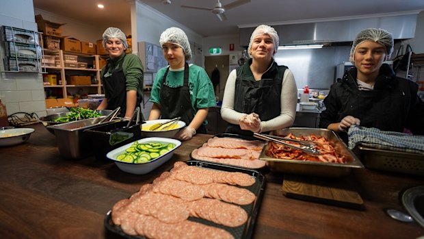 Education Staff and students attending the Alpine School, Dinner Plain.