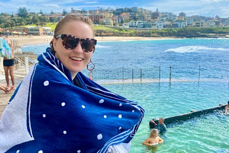Zan Rowe at Bronte ocean pool.