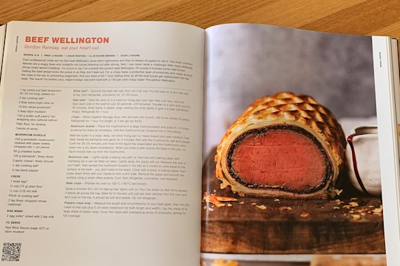 The beef Wellington recipe from the RecipeTin Eats cookbook Dinner, by Nagi Maehashi.