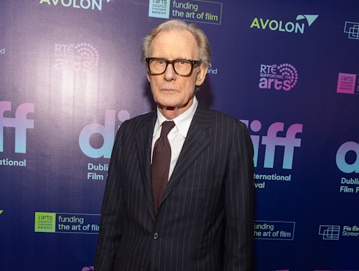 Nighy, looking sharp, at the Dublin International Film Festival in February.