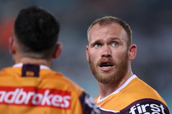 After being stood down by the NRL, Matt Lodge resurrected his career with Brisbane.