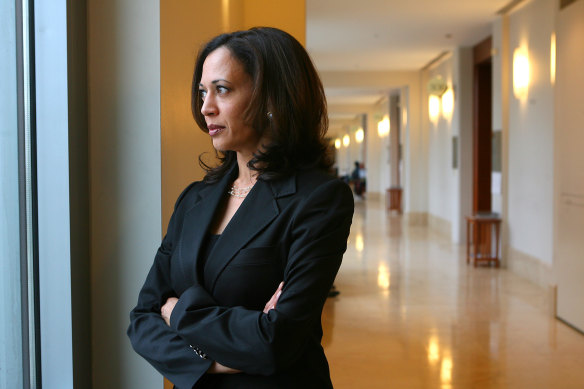 Kamala Harris, then the San Francisco district attorney, at a courthouse in 2006.