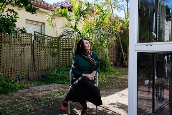 Melissa Curran has a large bedroom, study and garden access at her shared house.
